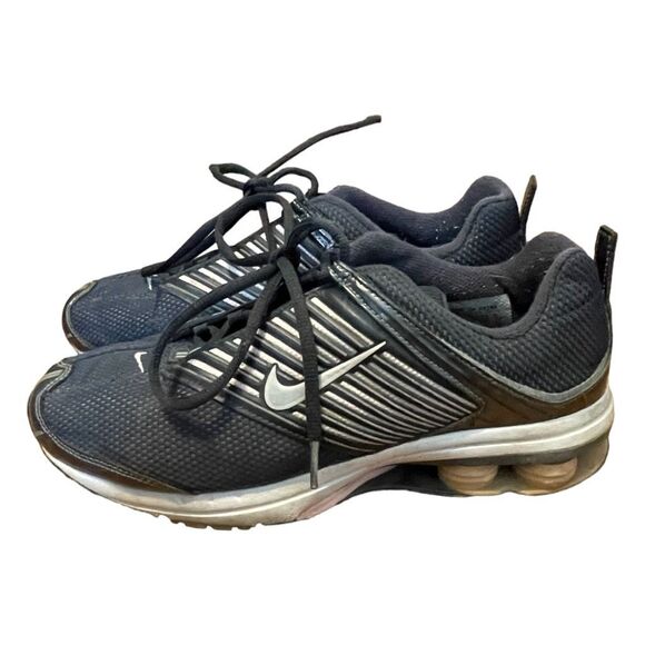 Vintage Nike Walking Shox Sneakers Blue Pink Stripes Shoes‎ Y2K 2002 - Picture 3 of 11